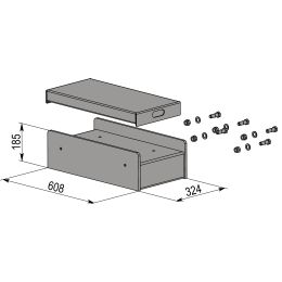 Przedłużki do szyn jezdnych (300mm) (2 szt.) ATH-Cross Lift 40/50